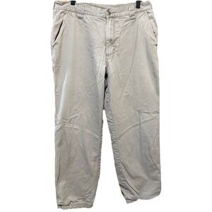 Vintage‎ Woolrich Khaki Wool Plaid Lined Pants Mens 34x30 Workwear Outdoors